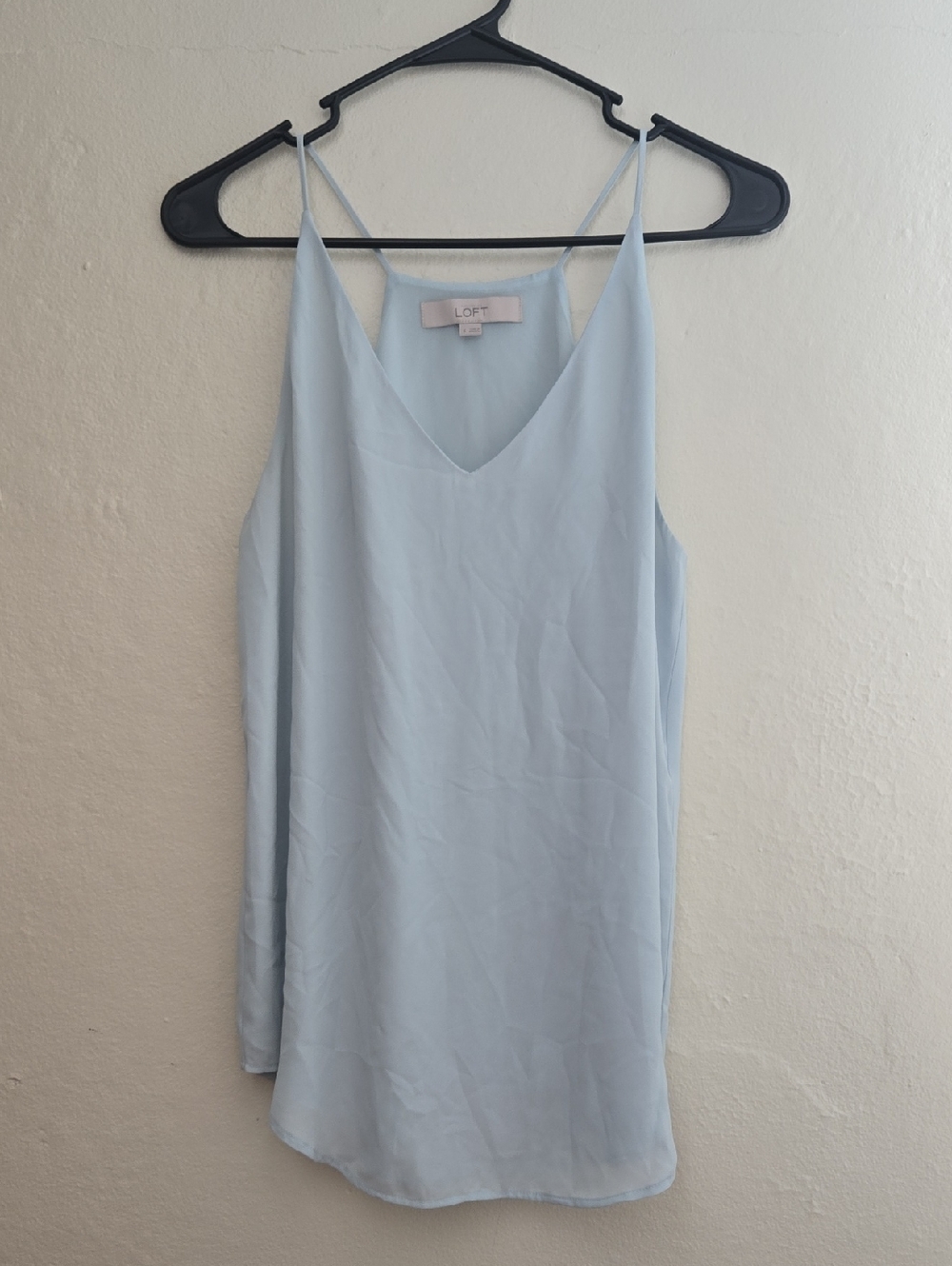 LOFT Pale Blue V-Neck Spaghetti Strap Camisole